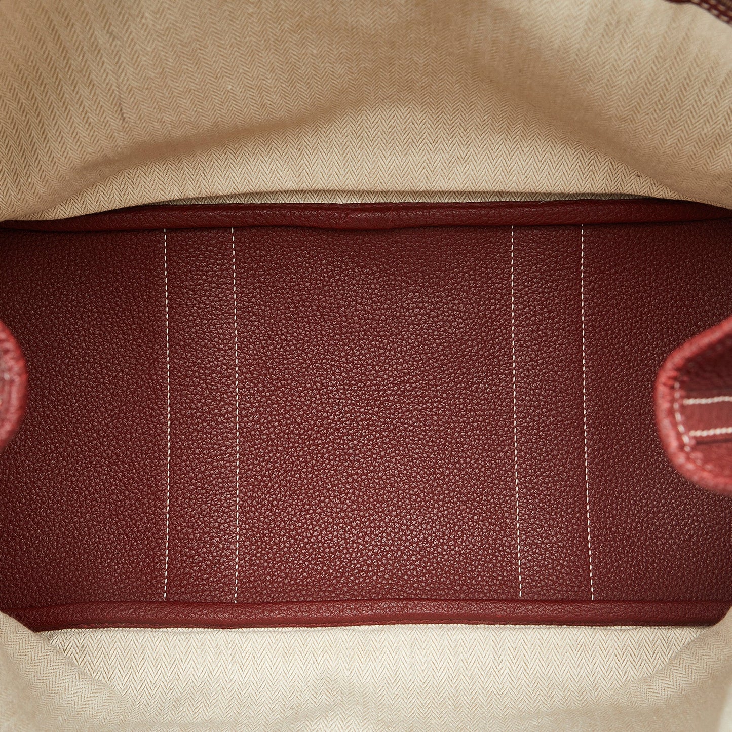 HermÃƒÆ’Ã‚Â¨s Garden Party PM Red Leather Palladium