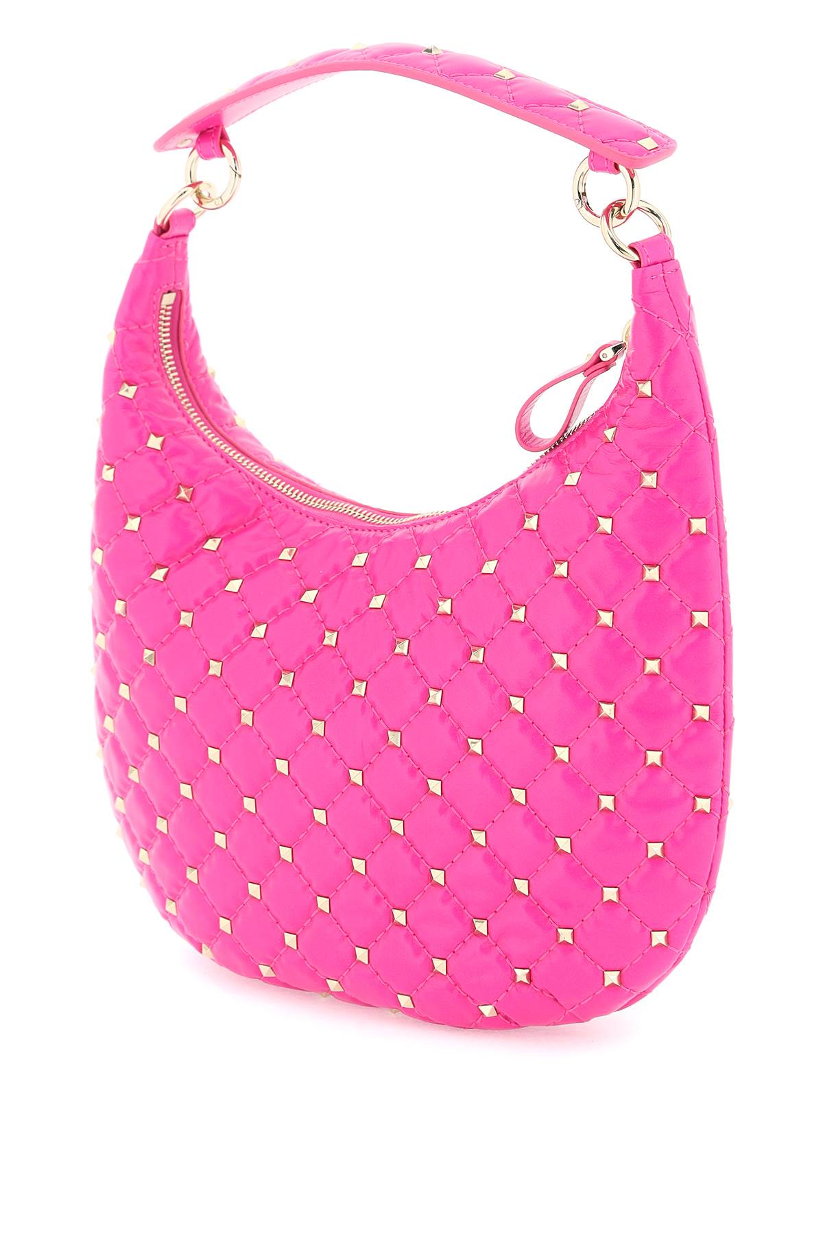 Valentino Garavani Small Leather 'Rockstud Spike' Hobo Bag Women