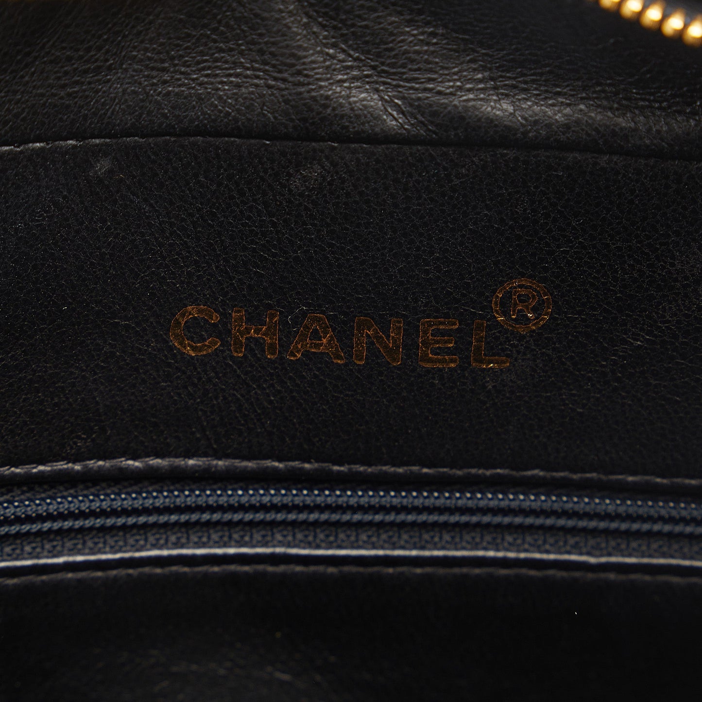 Chanel CC Chain Shoulder Bag Black Caviar Gold