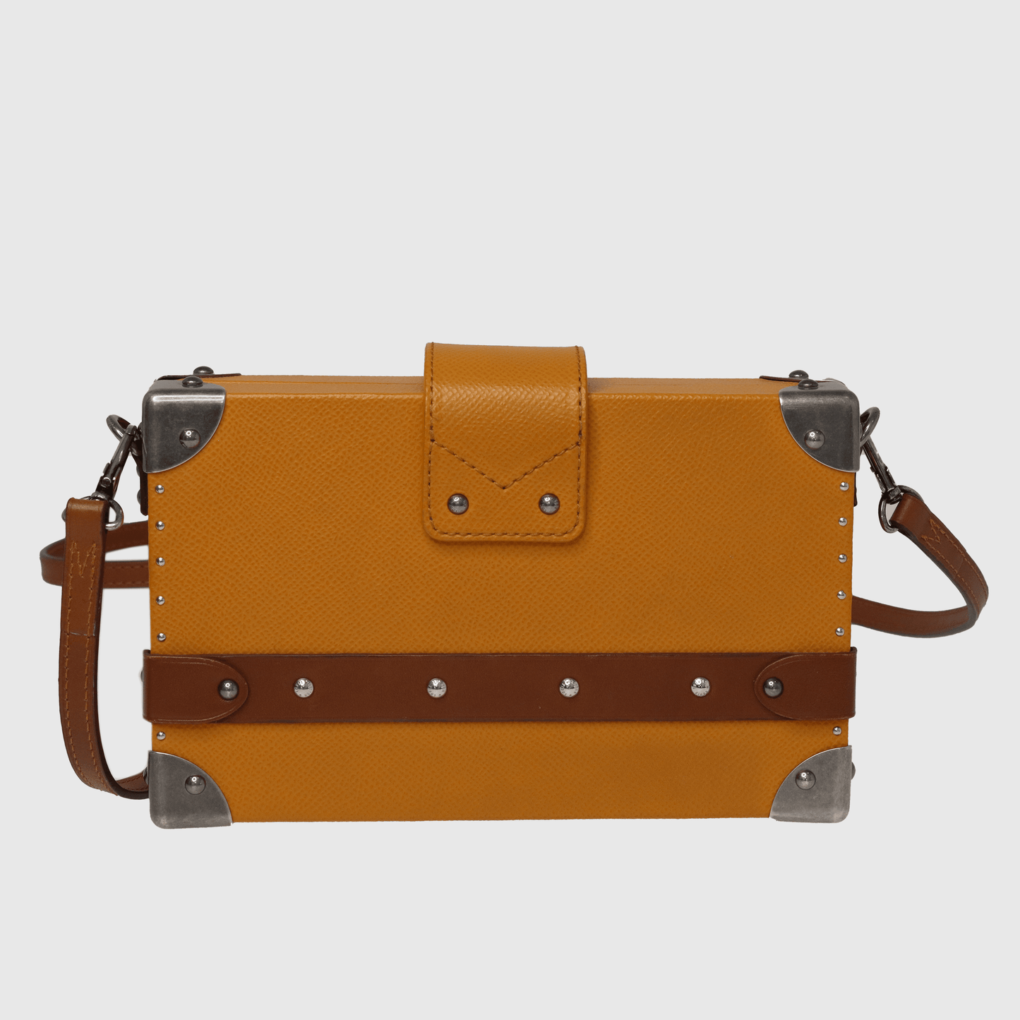 Mustard/Brown Petite Malle CroisiÃƒÆ’Ã‚Â¨re Clutch - Fall 2015