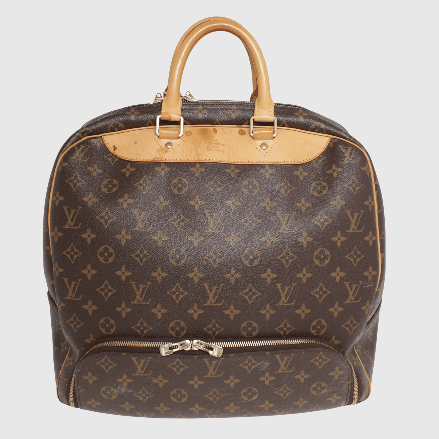Brown Monogram Evasion Weekender Travel Handbag