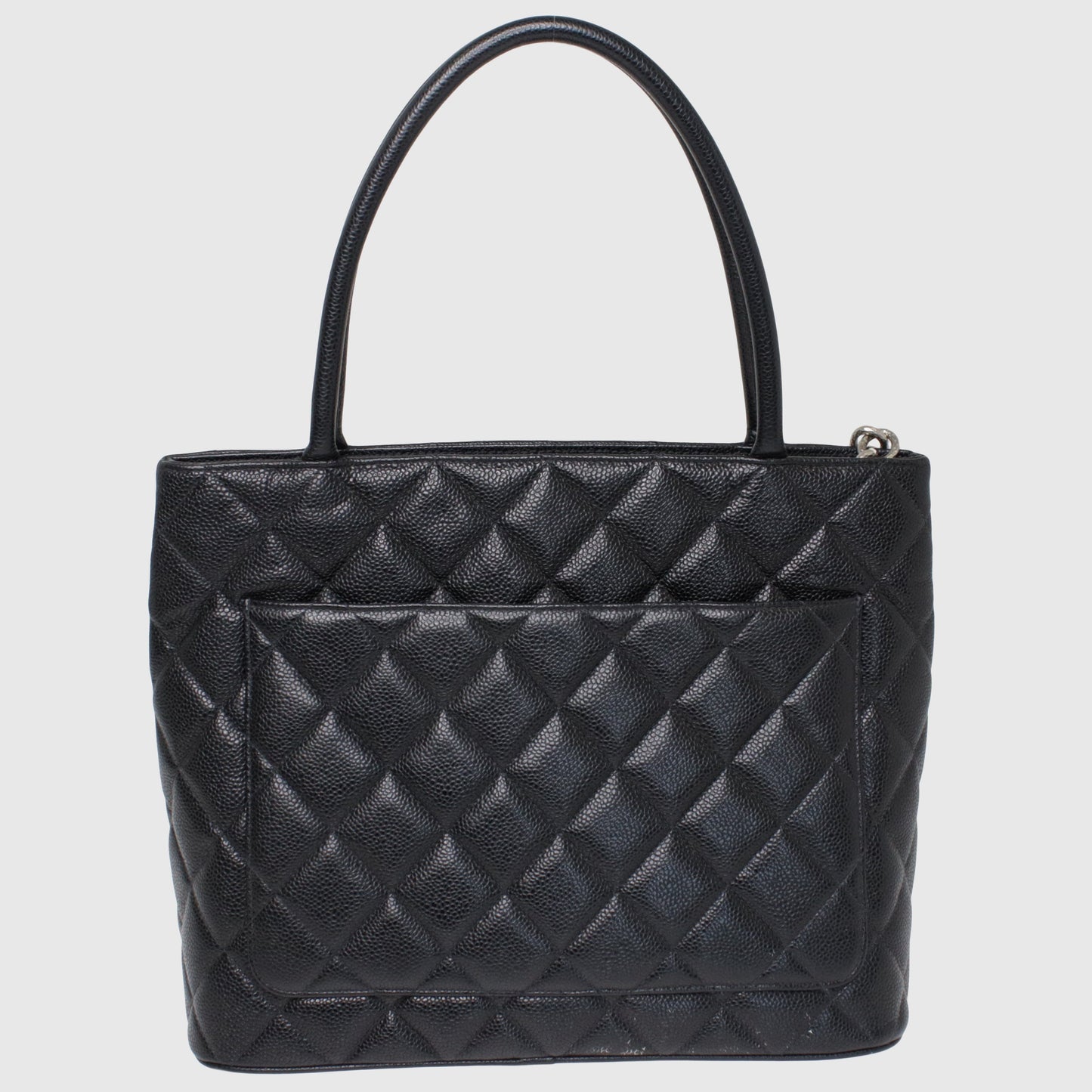 Black Vintage CC Medallion Tote Bag