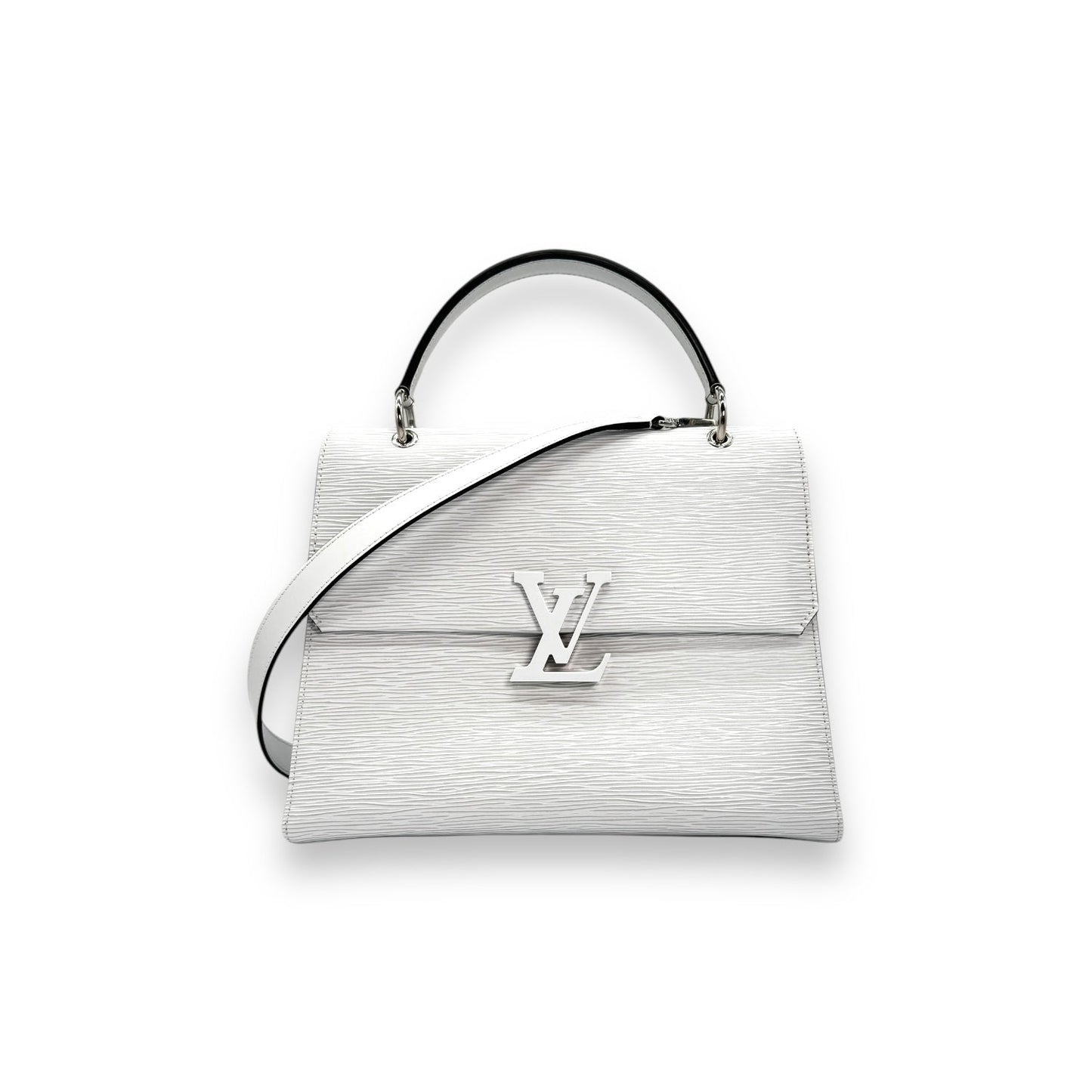 Louis Vuitton White Epi Grenelle MM Handbag
