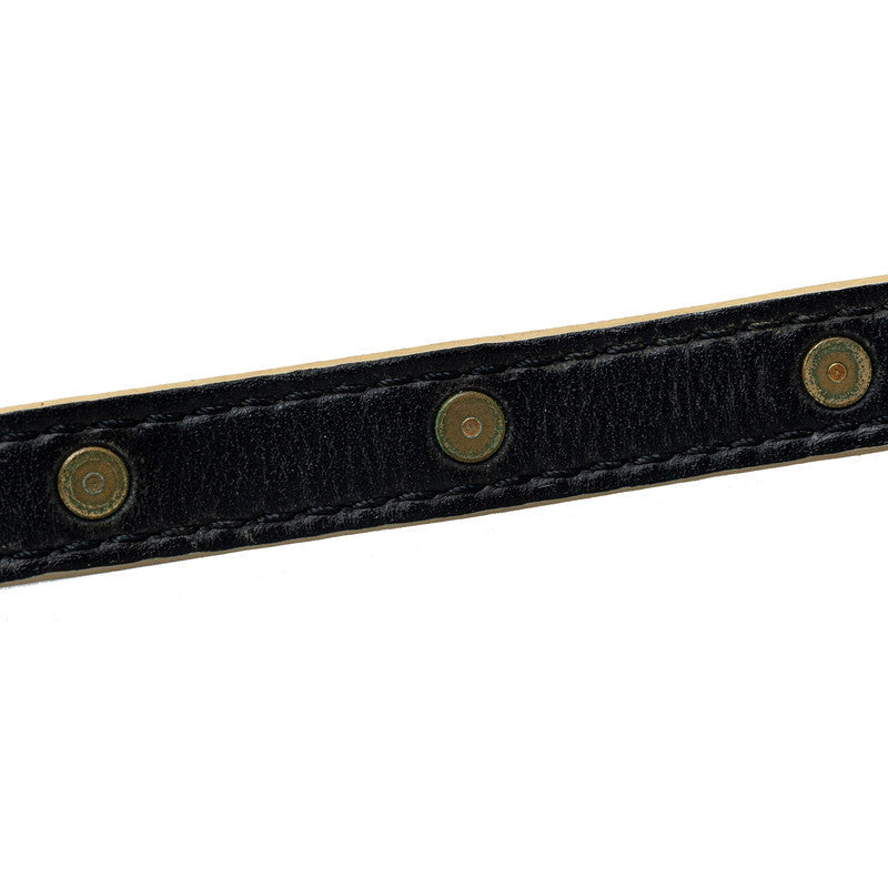 Louis Vuitton Double-Tour Bracelet M91844 Black G Leather   Louis Vuitton