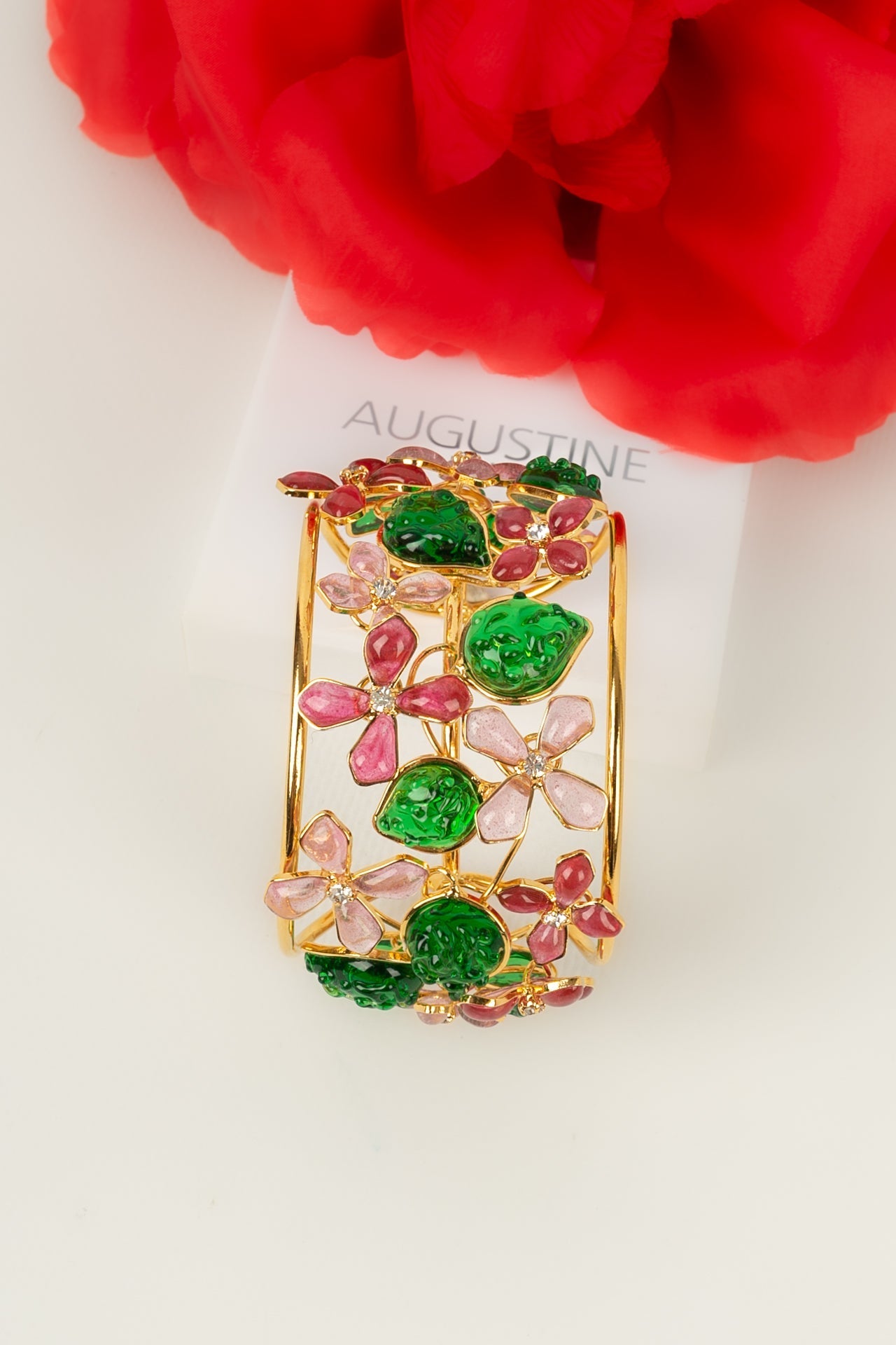 Bracelet manchette fleurs Augustine