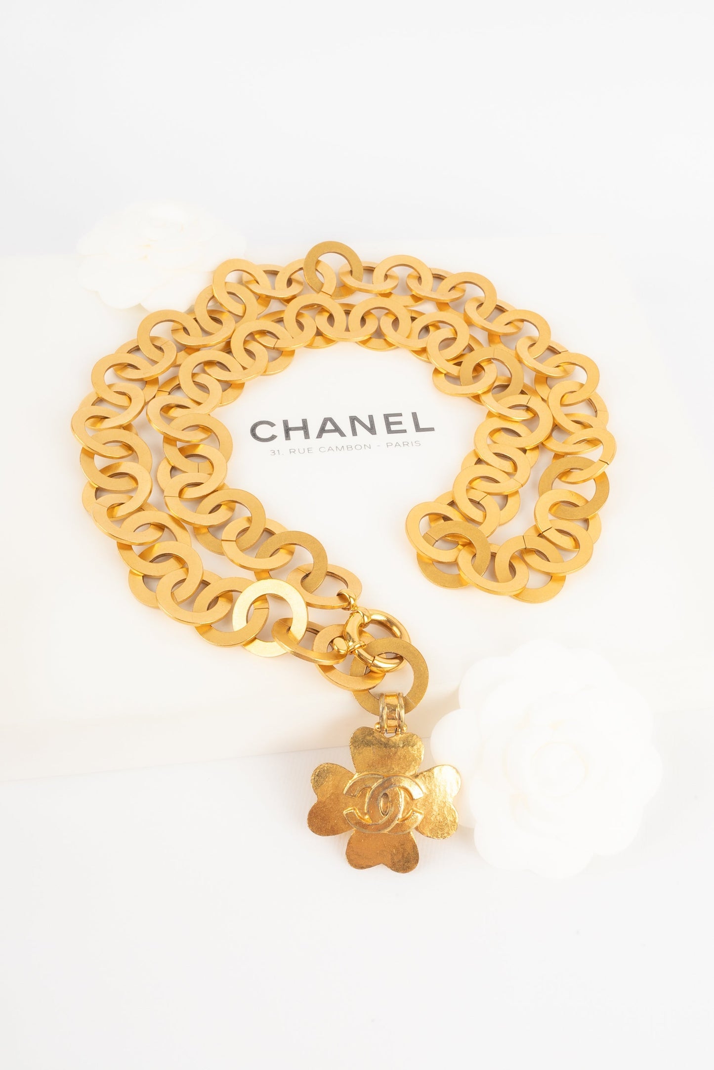 Ceinture trÃ¨fle Chanel 1995