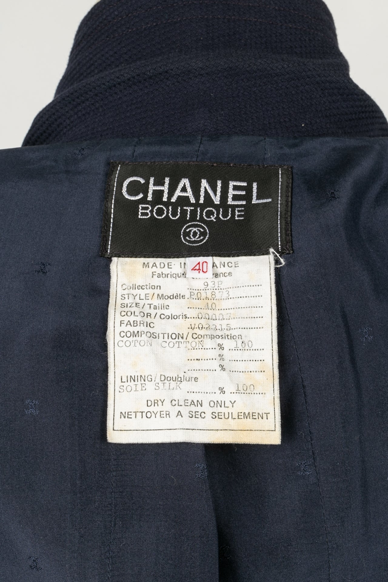 Ensemble Chanel Printemps 1993