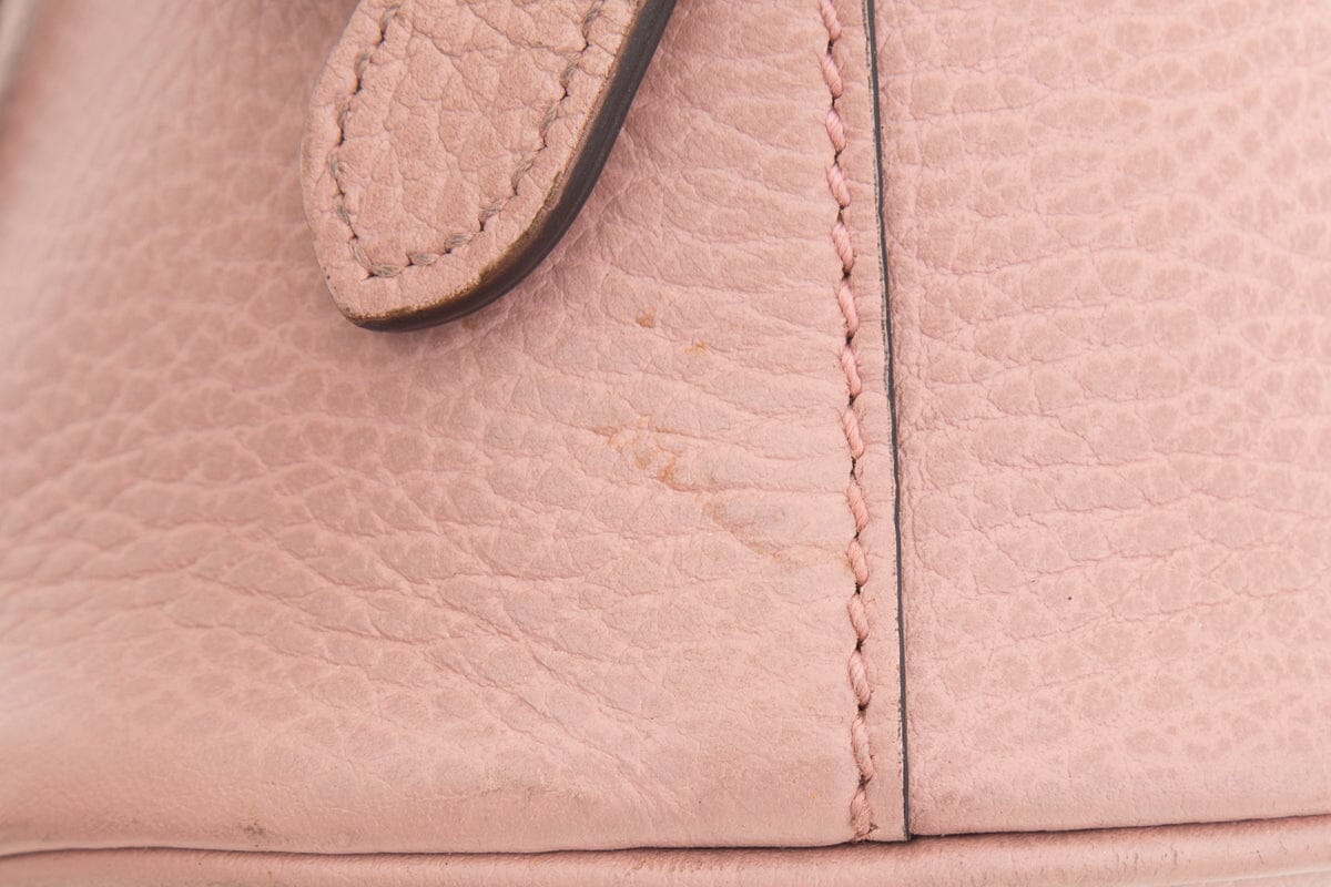 Gucci Pink Leather Mini Dome Handbag