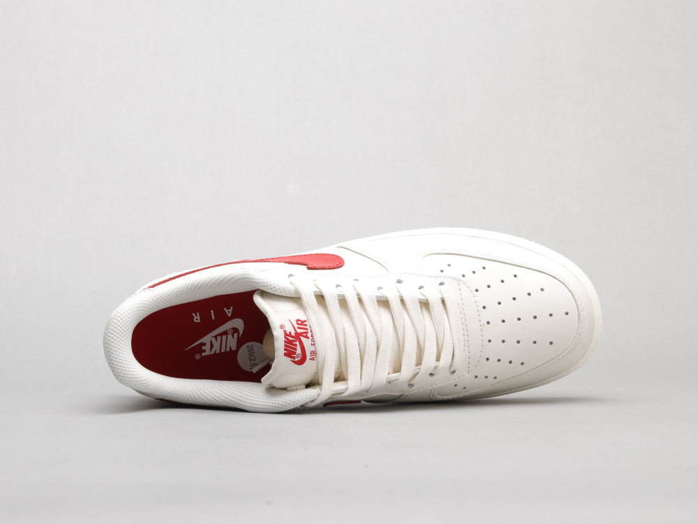 GLM - AF1 retro white red low top