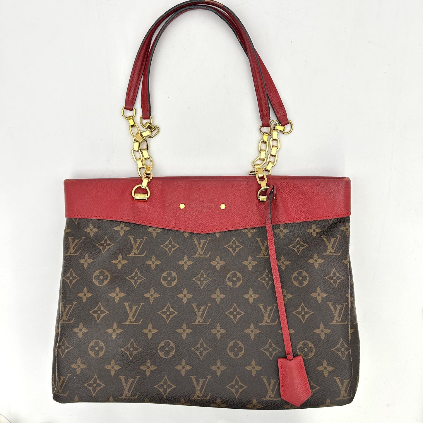 LOUIS VUITTON Monogram Pallas Shopper Cherry LA23075