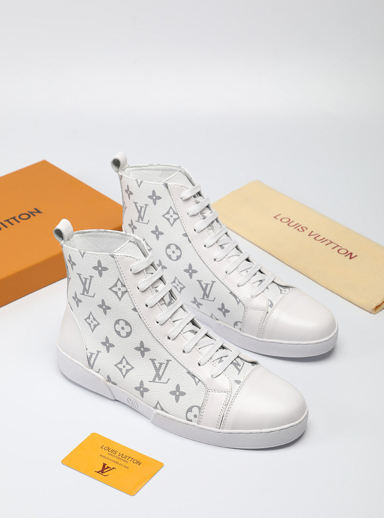 GLM - LUV High GLMnogram White Boot Sneaker