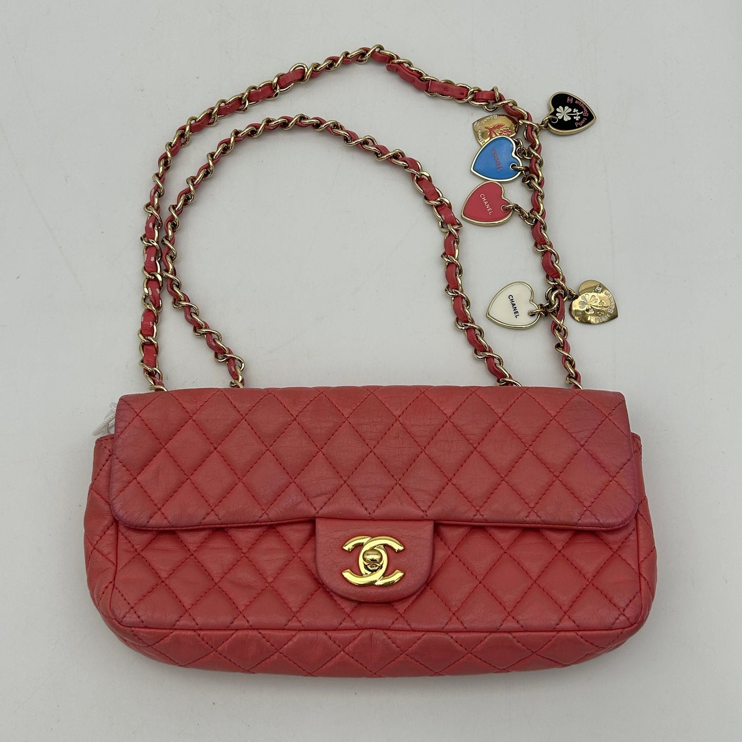 Chanel Camellia Charm Single Flap Bag LA3010