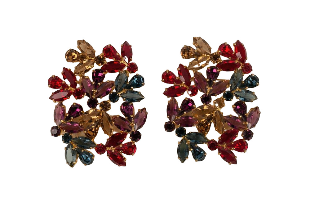 Ensemble de 2 broches multicolores