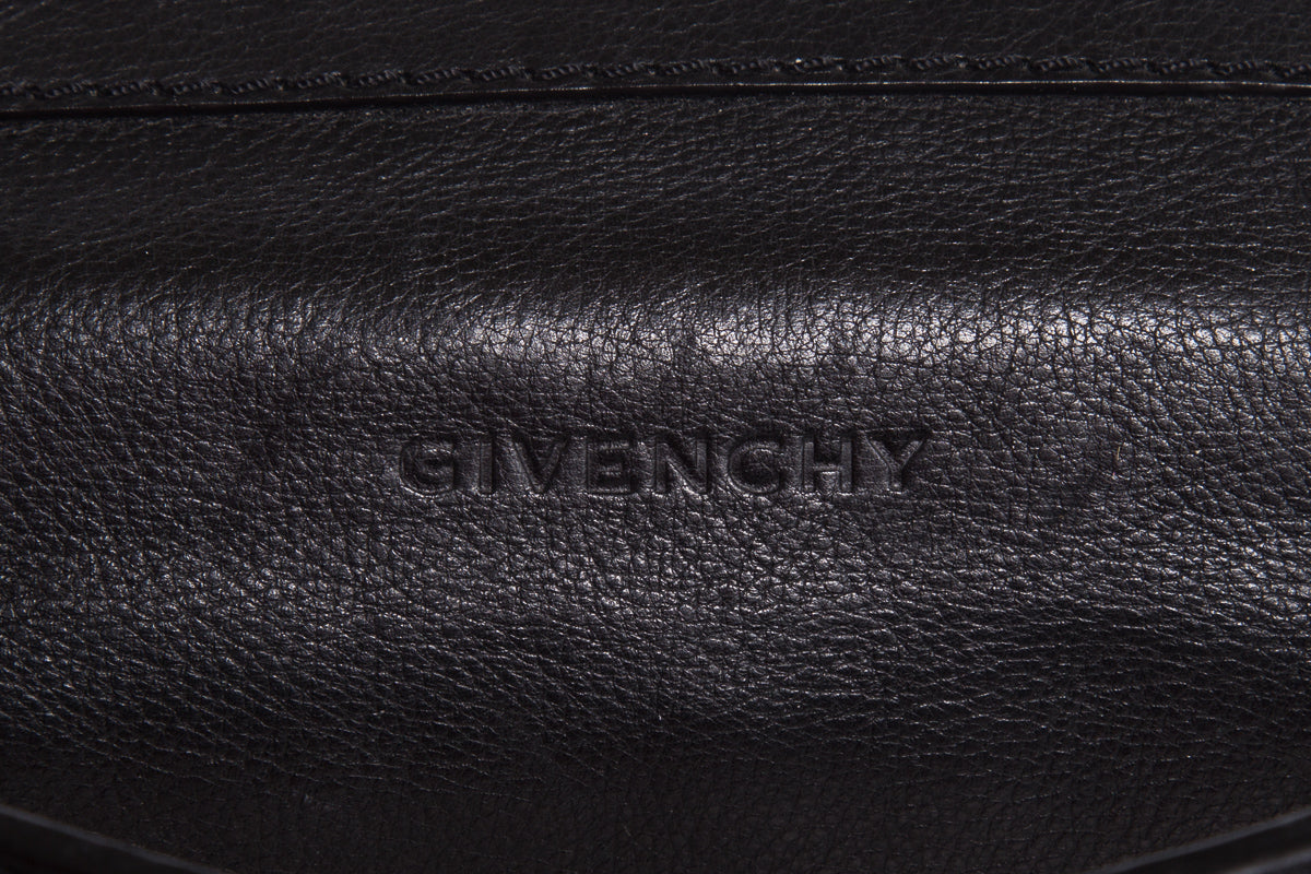 Givenchy Black Leather Buckle Handbag