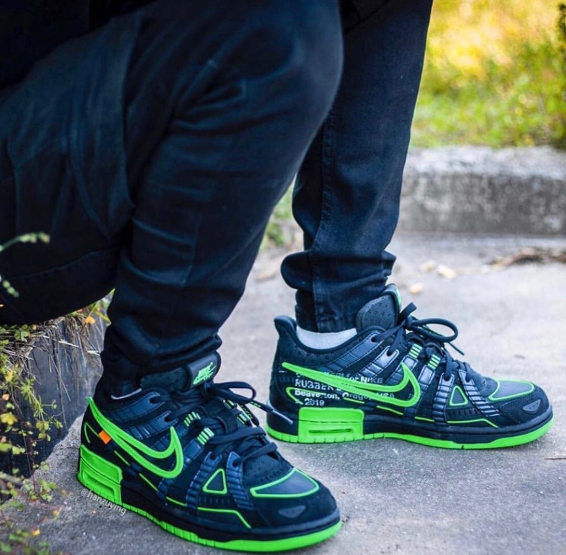 GLM - OW x Rubber Dunk Black & Green