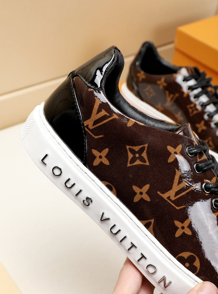 GLM - LUV Low GLMnogram Brown Breathable Sneaker