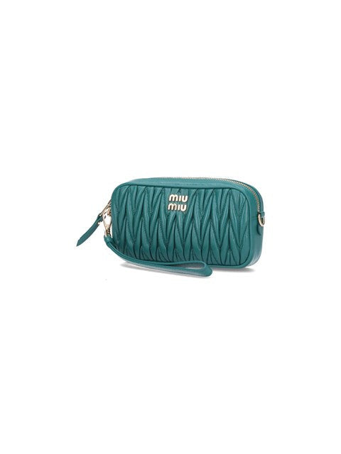 Miu Miu Women MatelassÃƒÆ’Ã‚Â© Nappa Pouch