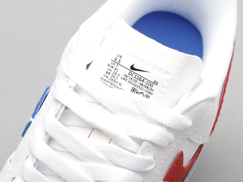 GLM - AF1 White red blue snake pattern