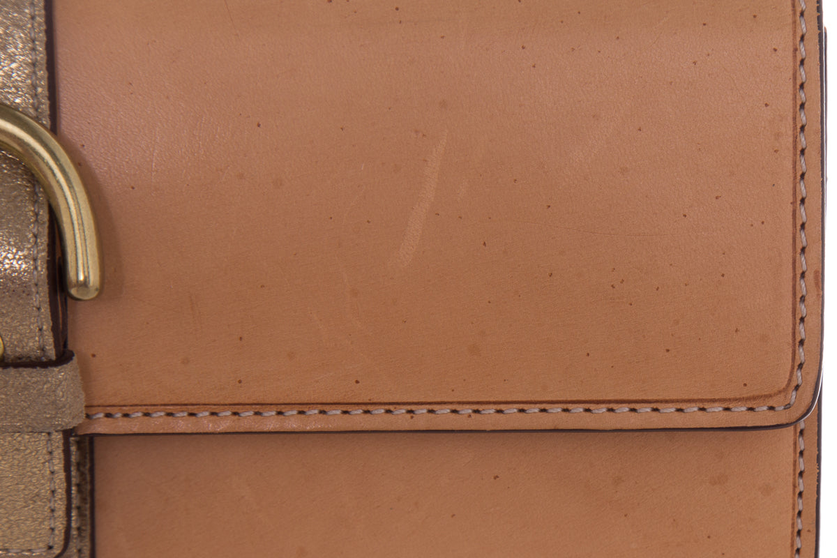 Coach Tan Leather Wristlet