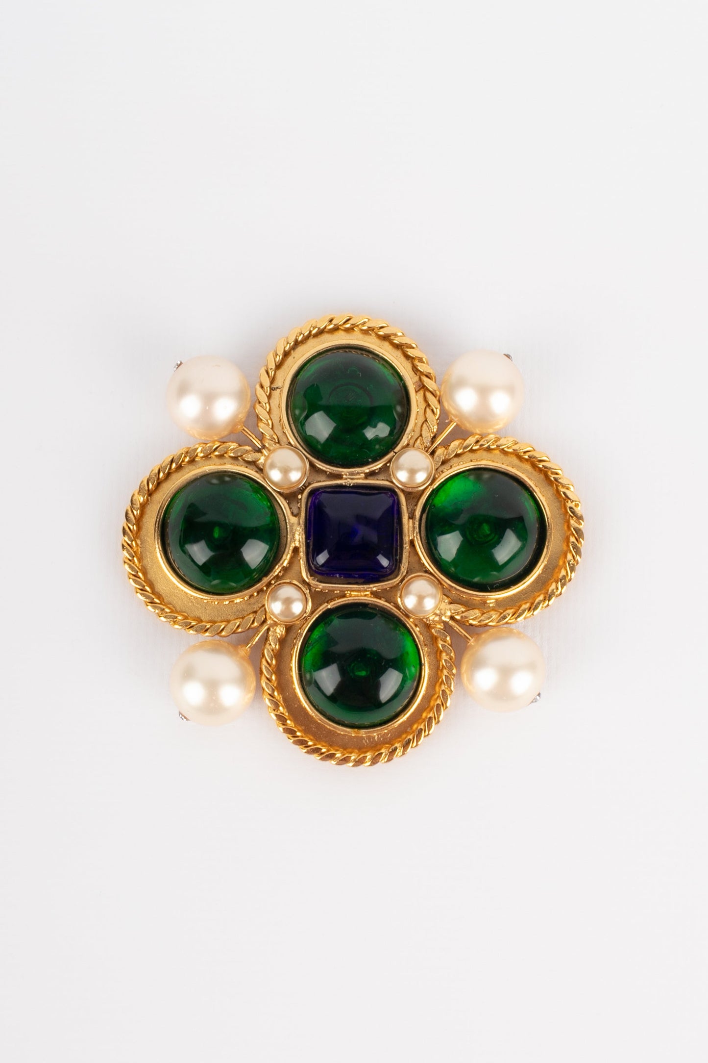 Broche croix Chanel 1990's