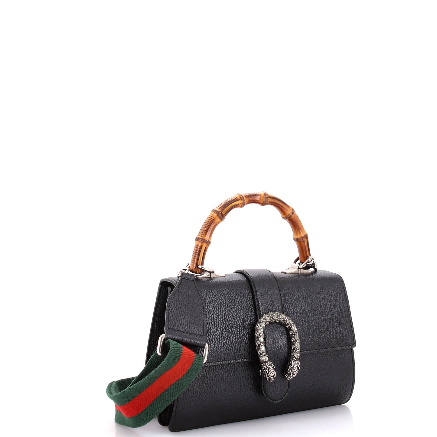 Dionysus Bamboo Top Handle Bag Leather Medium