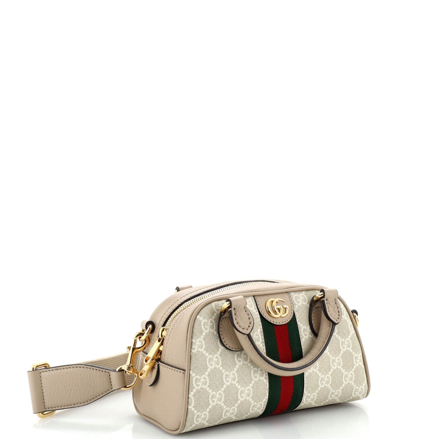 Ophidia Convertible Boston Top Handle Bag GG Coated Canvas Mini