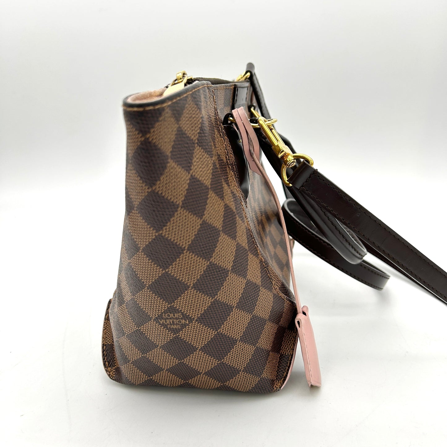 Louis Vuitton Damier Ebene Caissa Tote PM Rose Ballerine LA30608