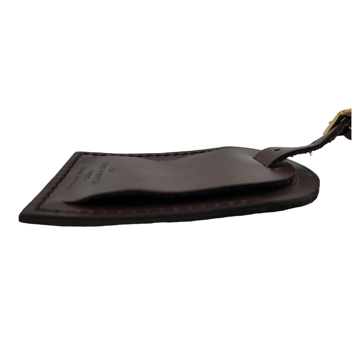 Louis Vuitton Damier Ebene Leather Luggage Tag
