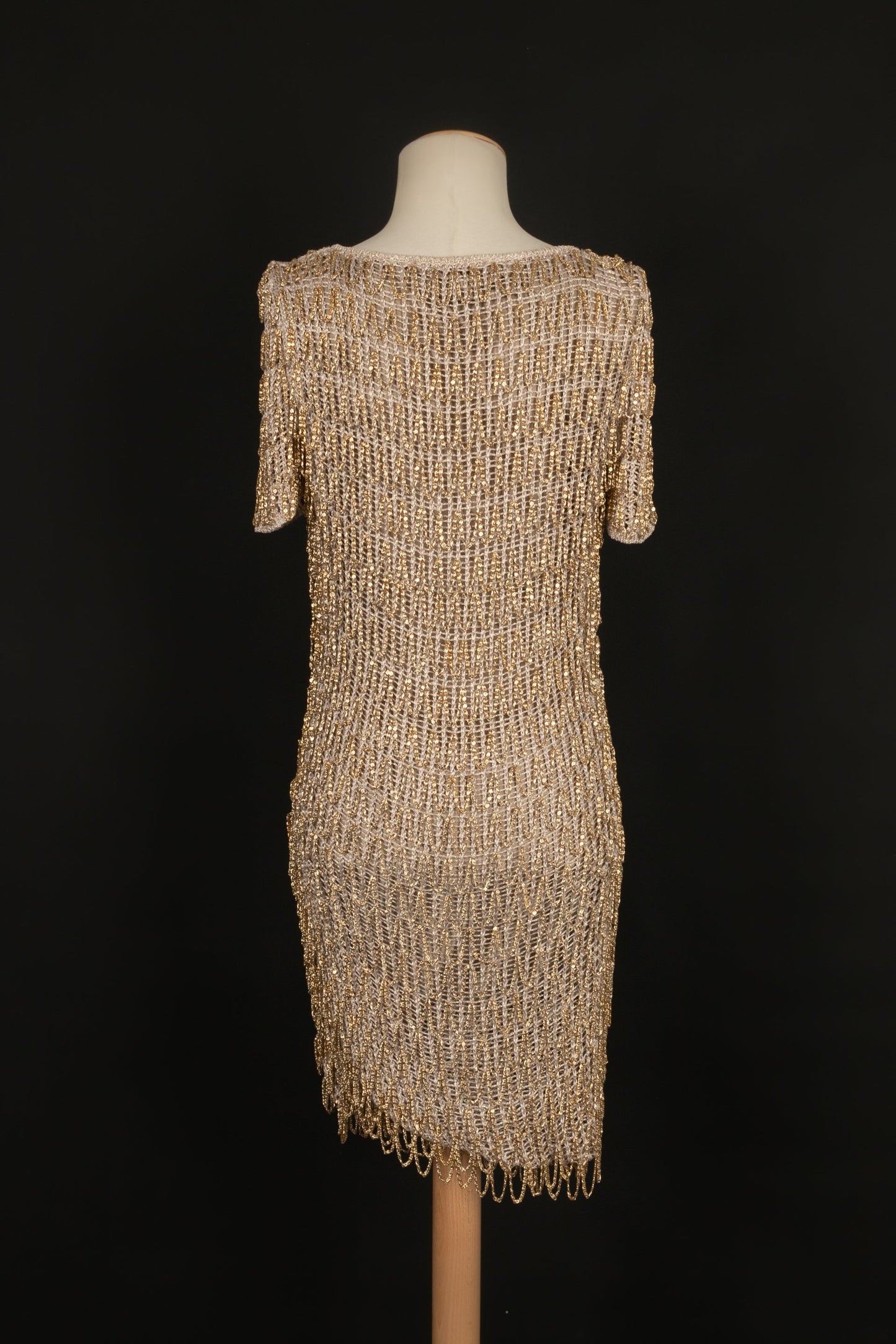 Robe en maille dorÃƒÆ’Ã‚Â©e Azzaro
