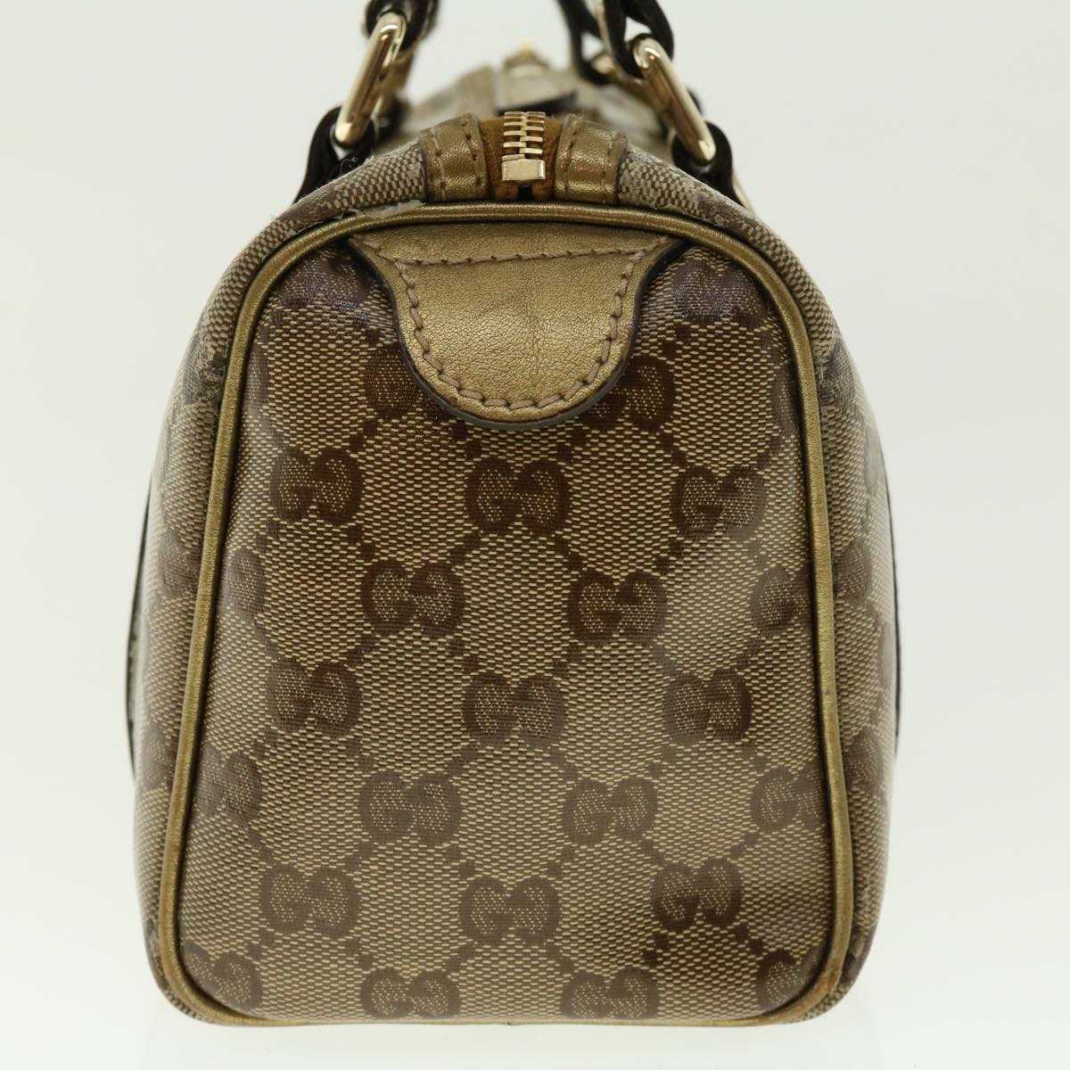 GUCCI GG Crystal Boston Bag Gold 193604 40076