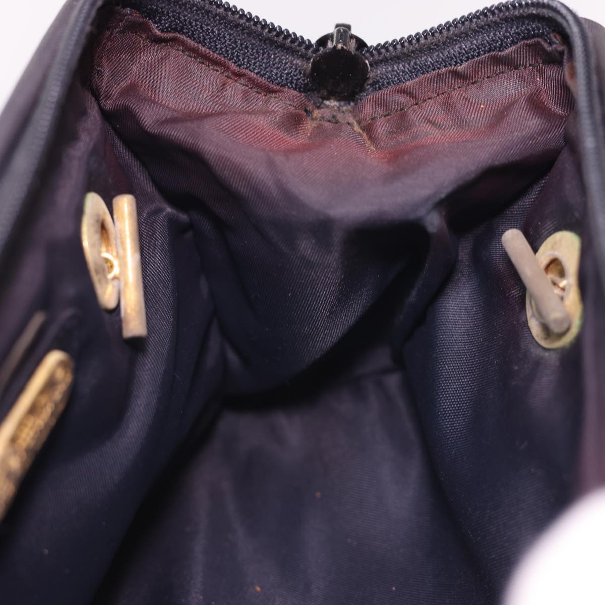 FENDI Shoulder Bag Nylon Black Multicolor 40084