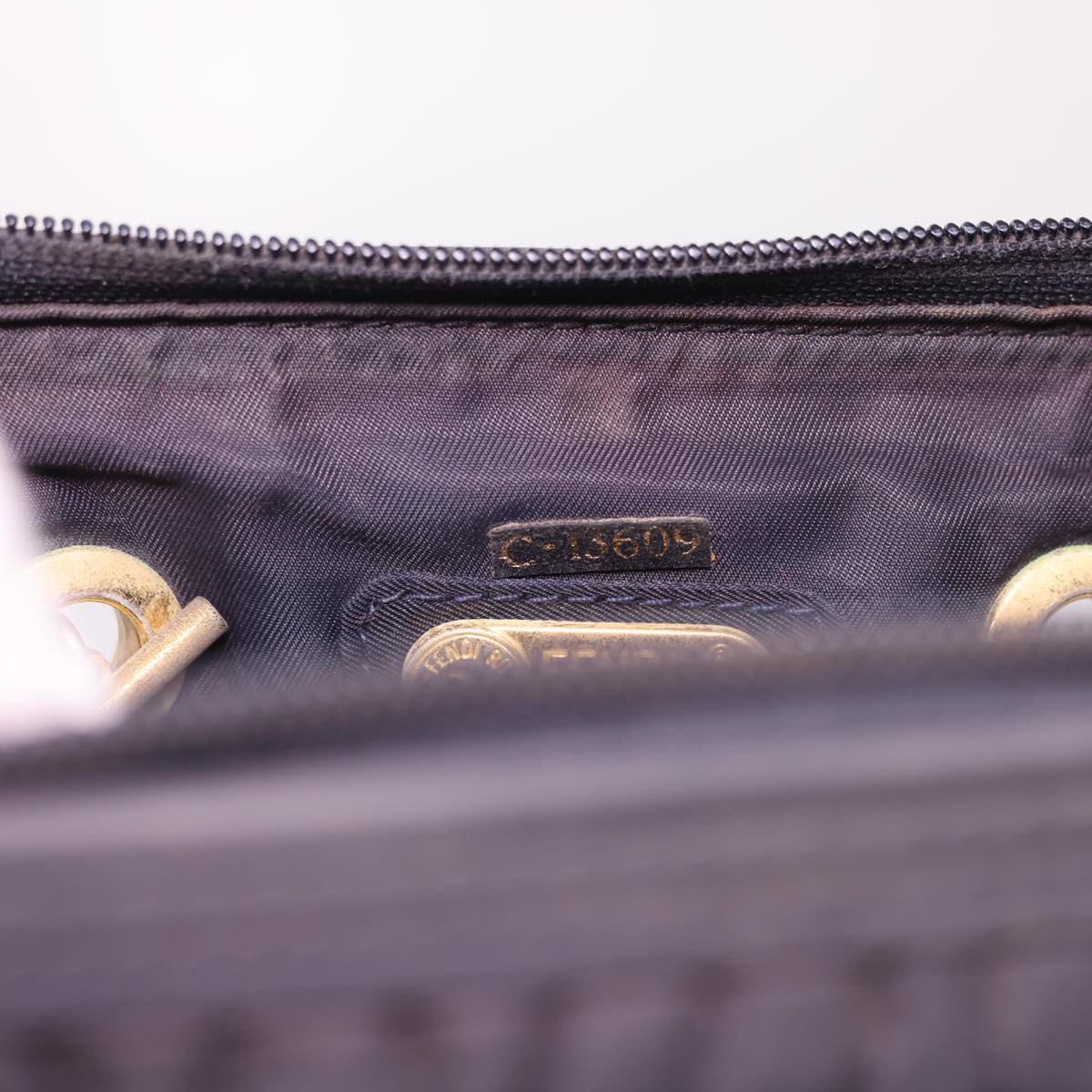 FENDI Shoulder Bag Nylon Black Multicolor 40084
