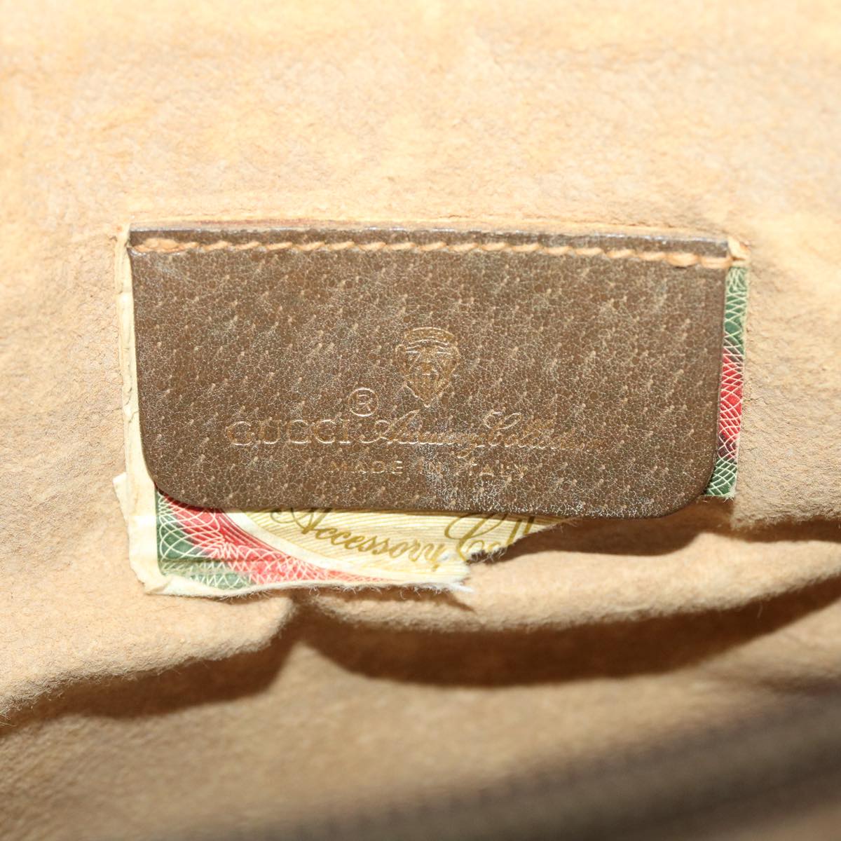 GUCCI GG Canvas Shoulder Bag PVC Leather Beige 904.02.026 40371