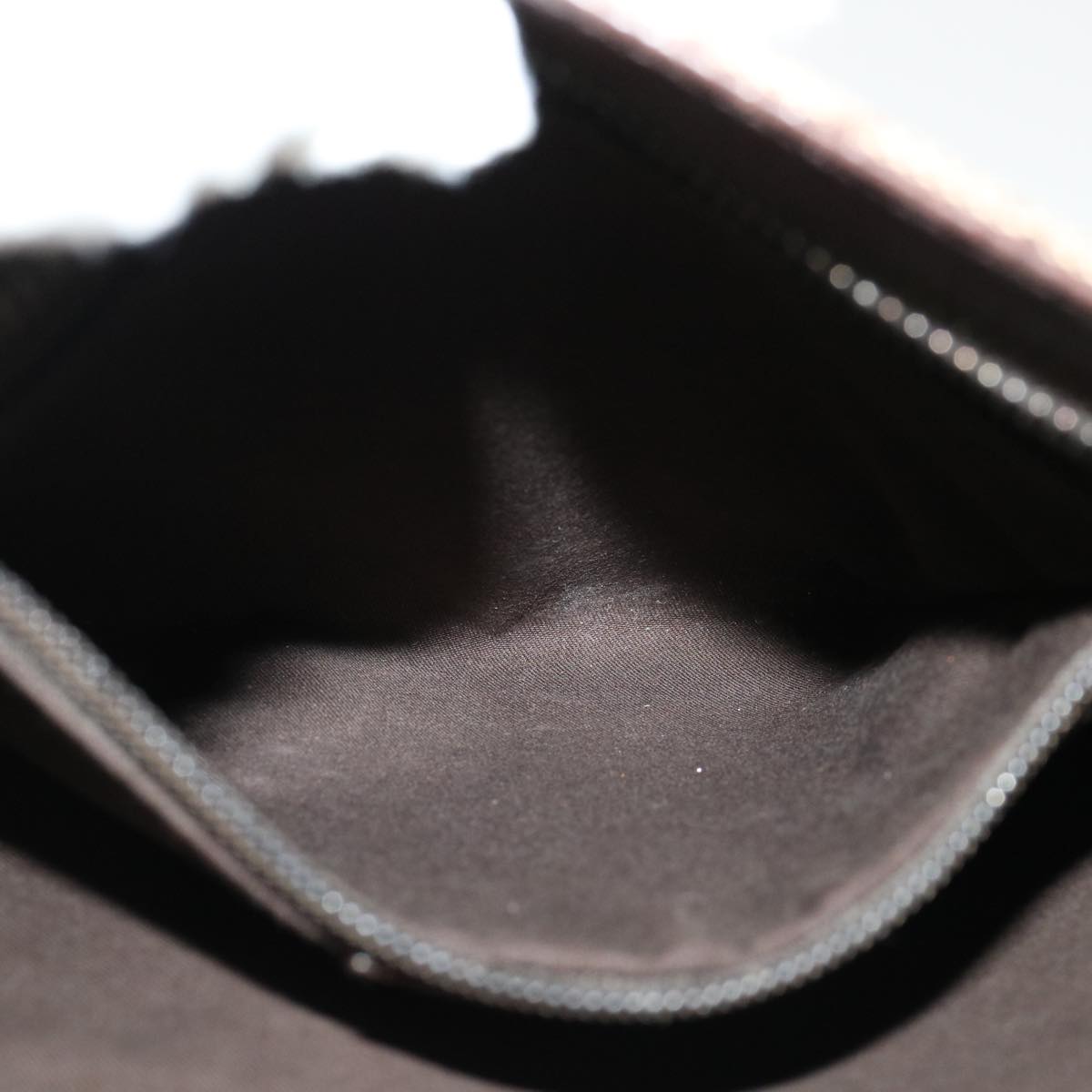 GUCCI GG Canvas Shoulder Bag Beige Dark Brown 122793 40529