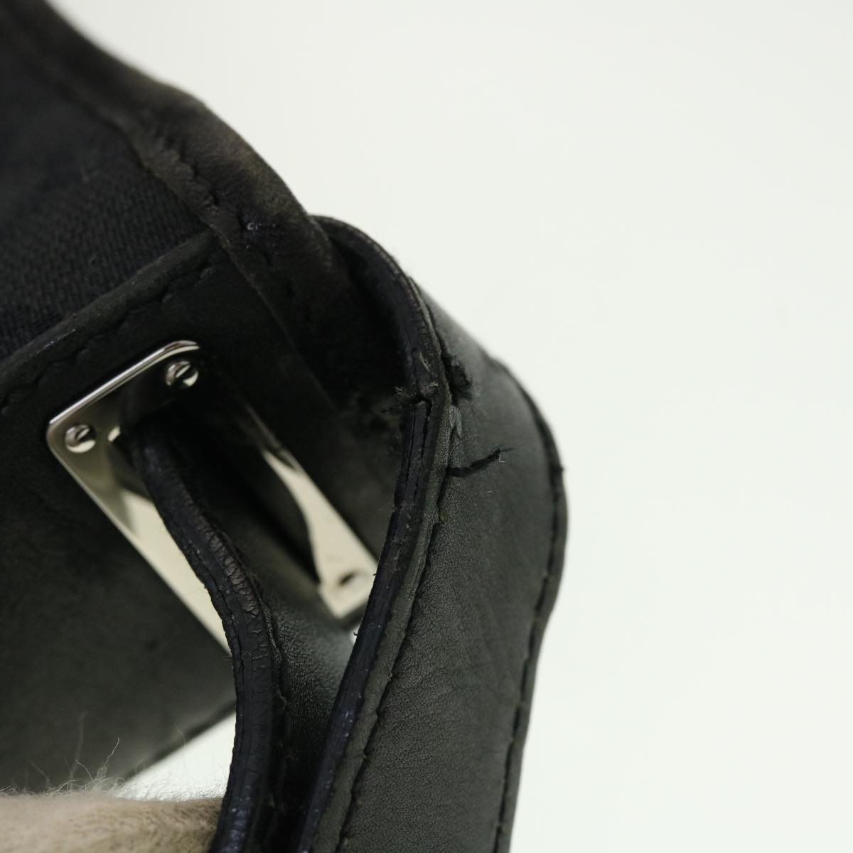 GUCCI GG Canvas Jackie Shoulder Bag Black 110291 40755
