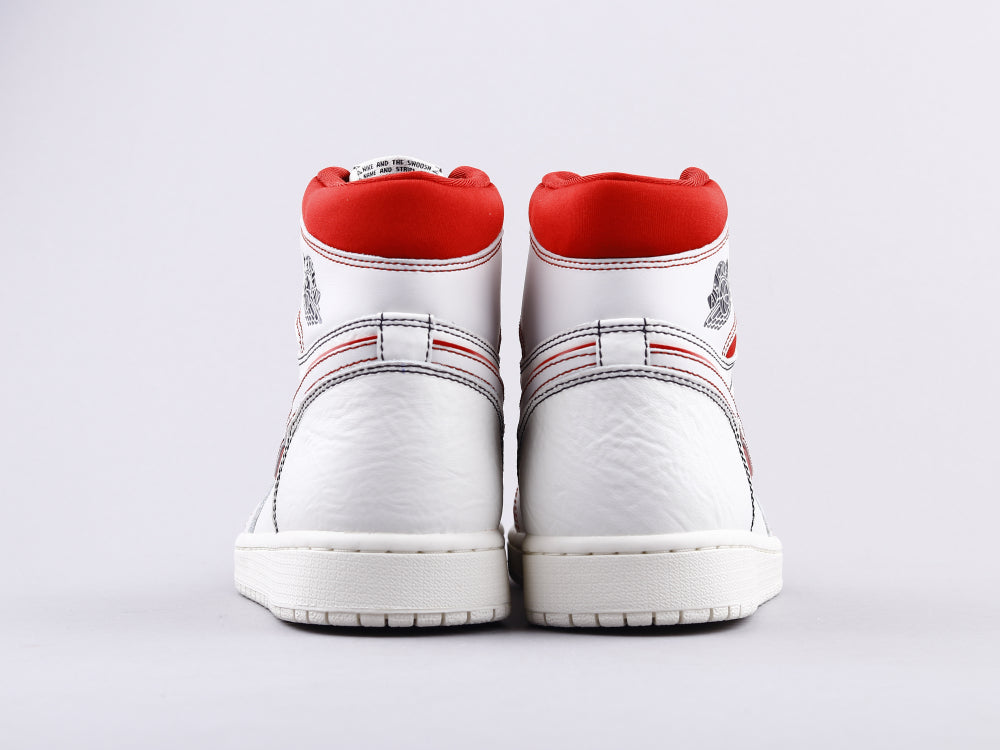 GLM - AJ1 white and red manuscript