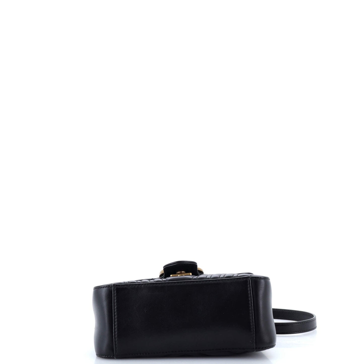 GG Marmont Top Handle Flap Bag Matelasse Leather Mini