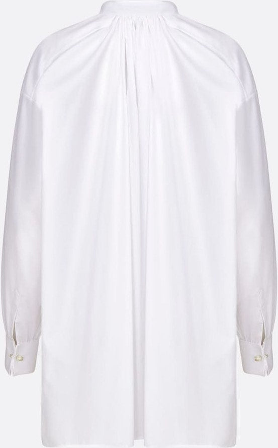 BLOUSE White Cotton Poplin