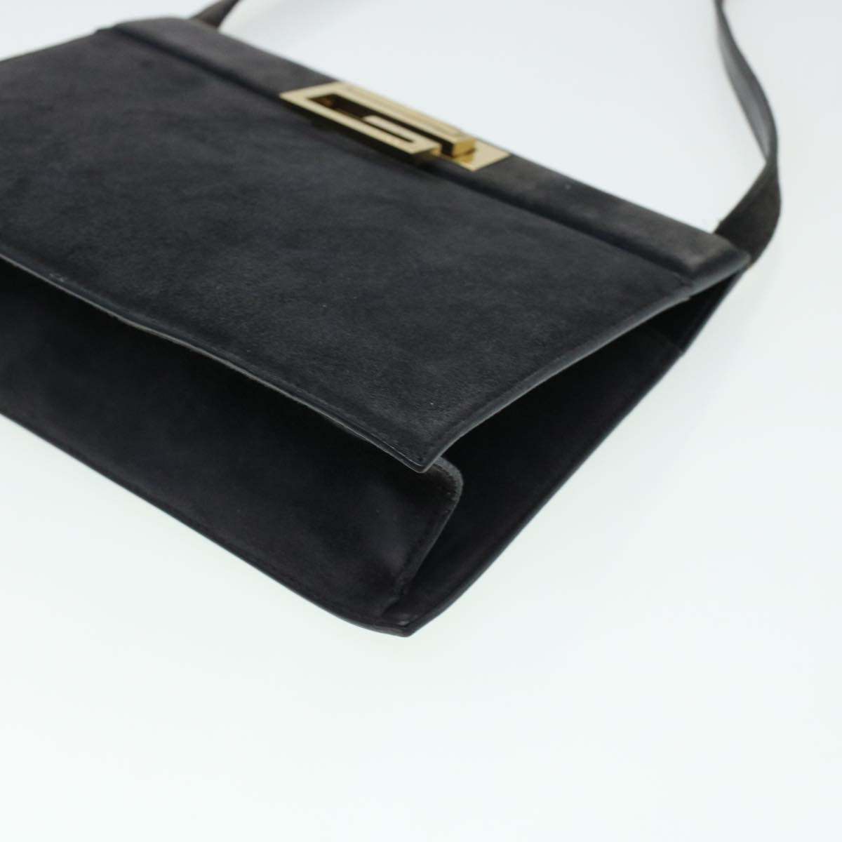GUCCI Shoulder Bag Suede Gray 41317