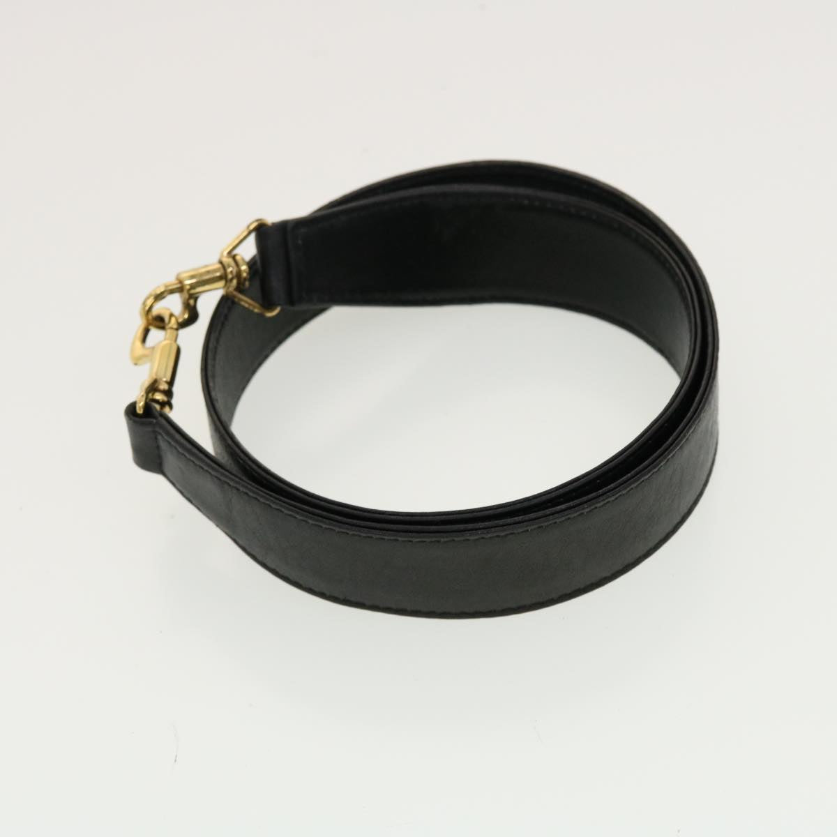 GUCCI Bamboo Hand Bag Leather 2way Black 0011577 41343