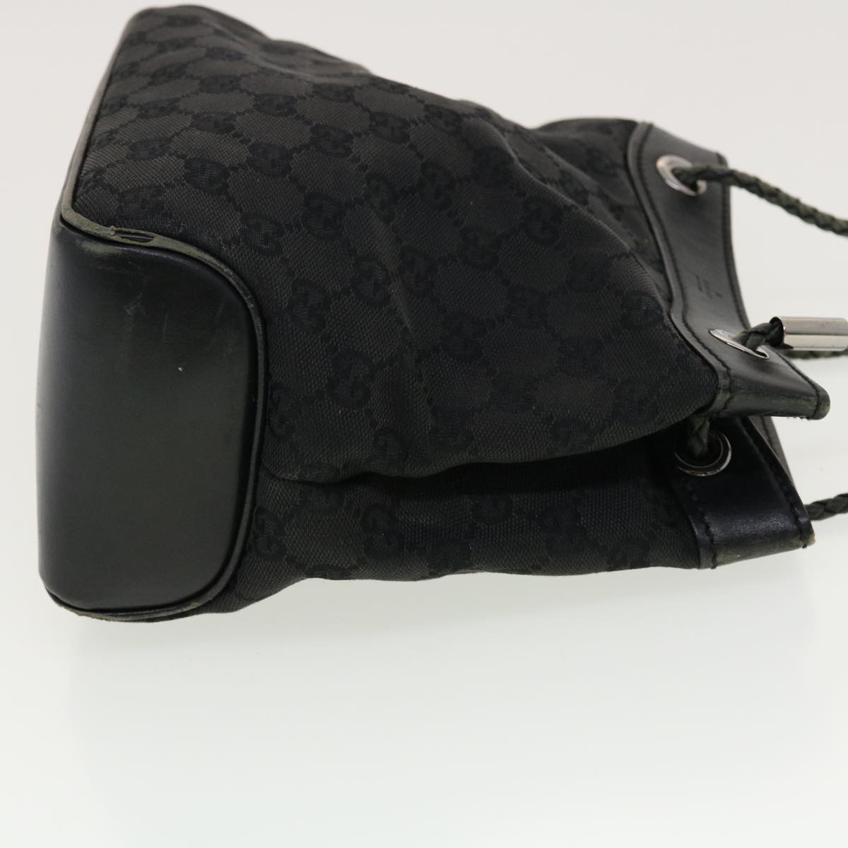 GUCCI GG Canvas Shoulder Bag Black 109143 41377