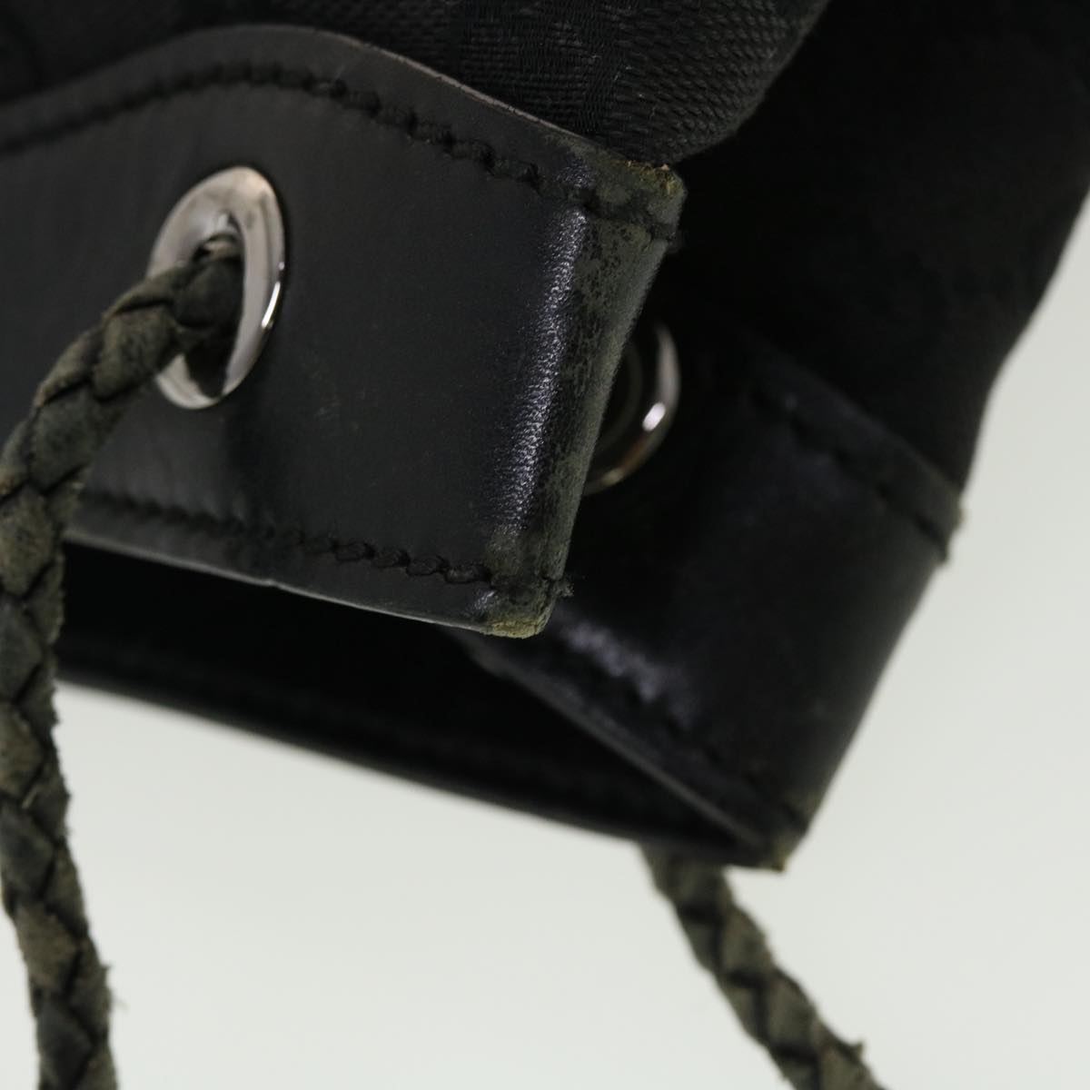 GUCCI GG Canvas Shoulder Bag Black 109143 41377