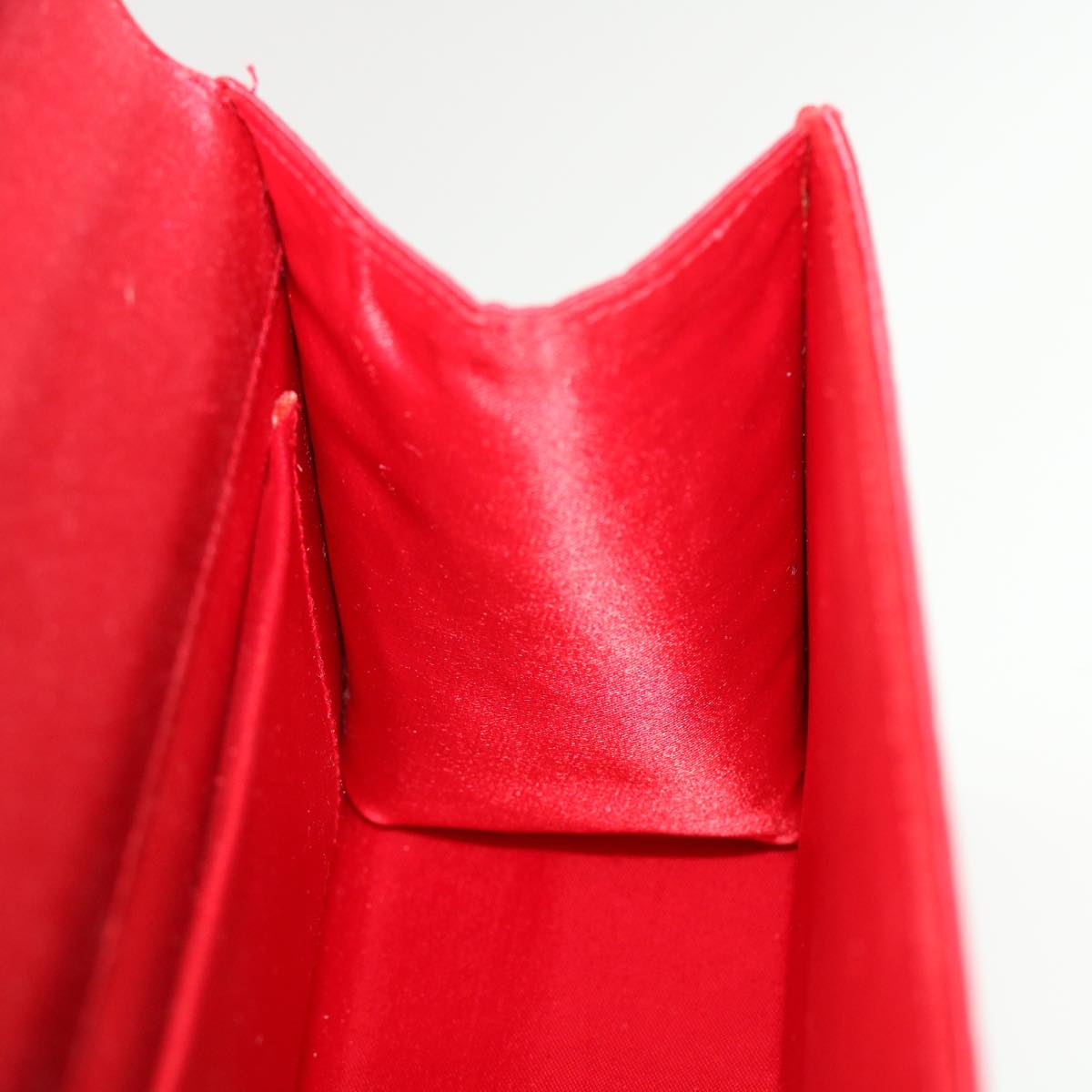 GUCCI Bamboo Hand Bag Satin Red 005 781 0265 41378