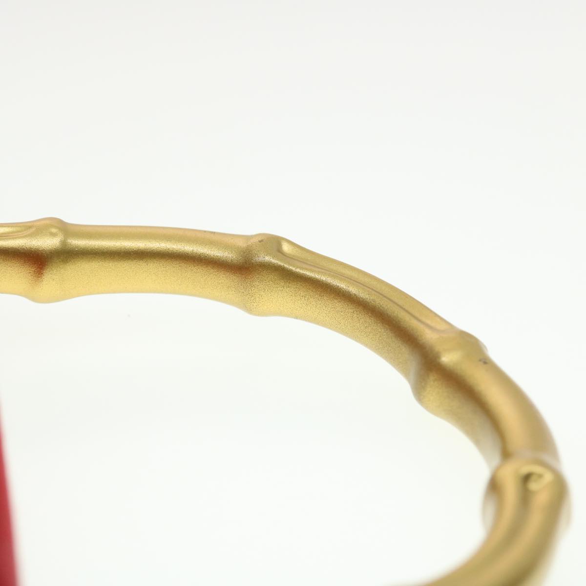 GUCCI Bamboo Hand Bag Satin Red 005 781 0265 41378