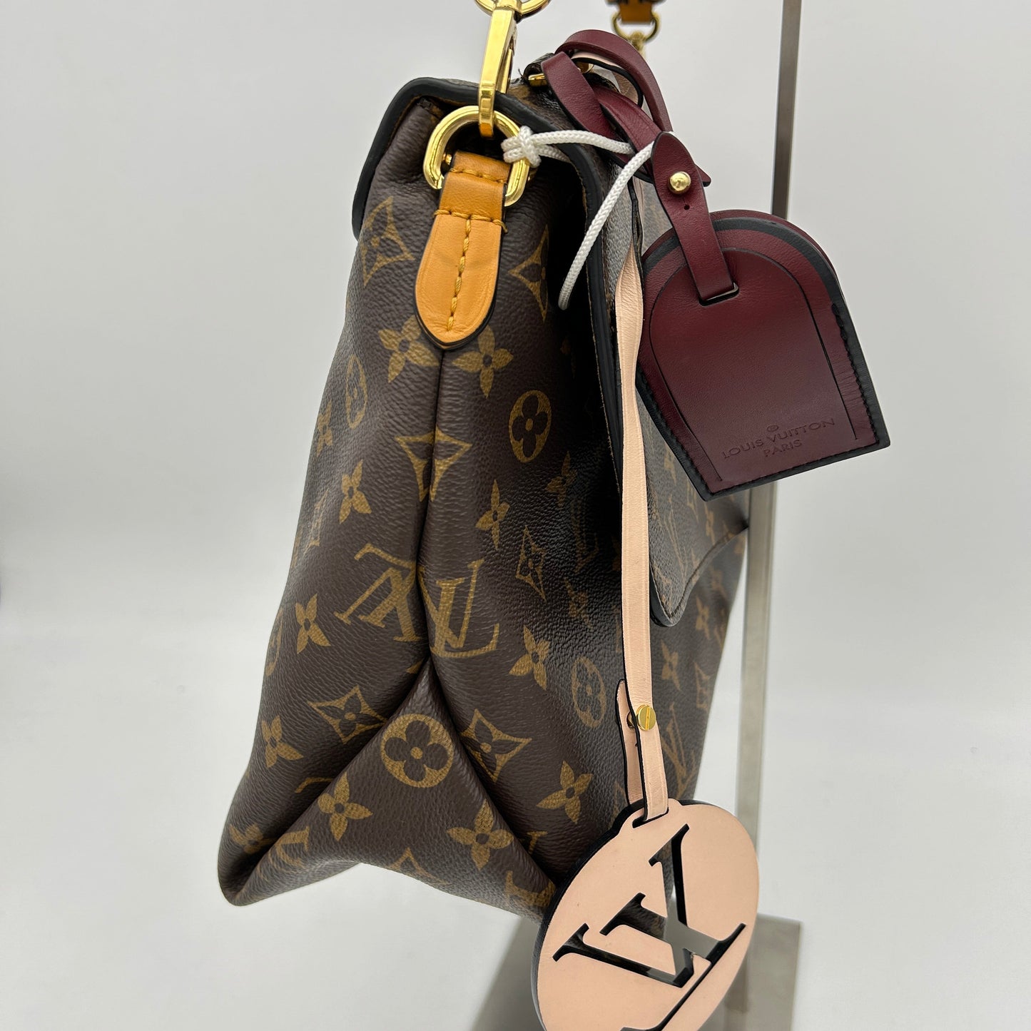 Louis Vuitton Beaubourg Monogram Canvas Handbag Brown Medium