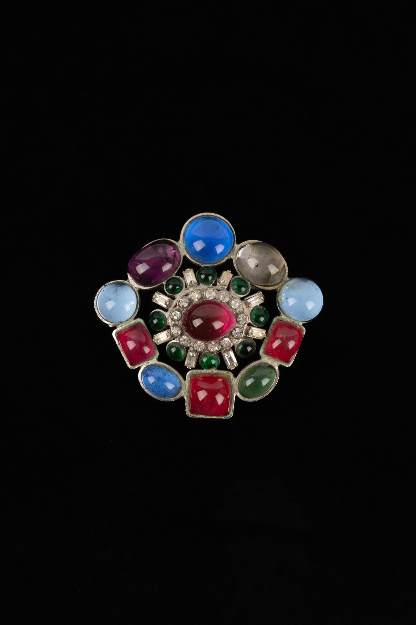 Broche en pÃ¢te de verre Chanel 1950's