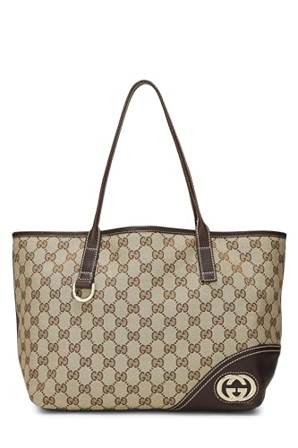 Gucci,  Original GG Canvas Britt Tote, Brown