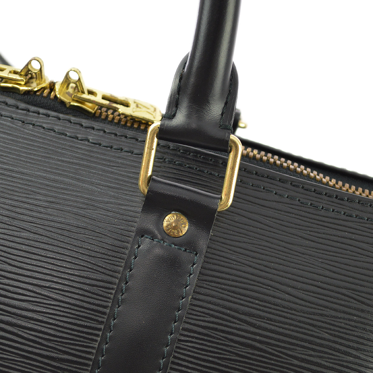 Louis Vuitton Black Epi Keepall 45 Travel Duffle Handbag M42972