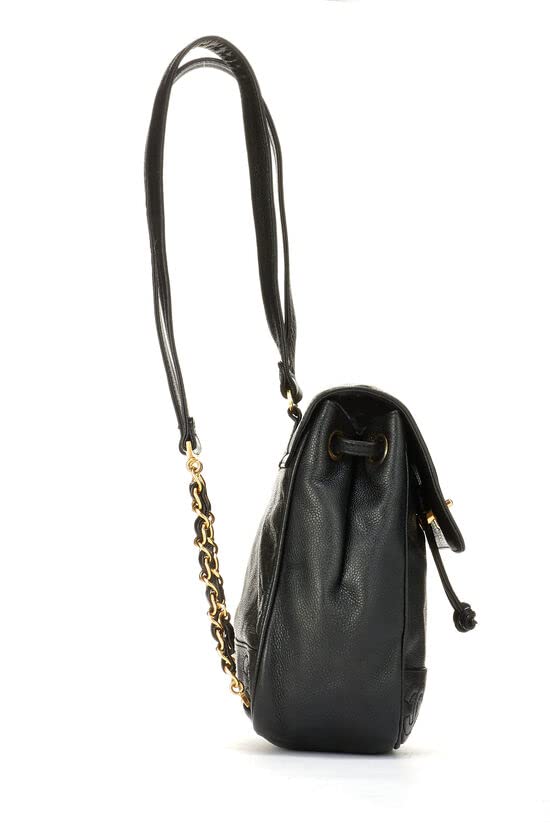 CHANEL,  Black Caviar 3 'CC' Backpack Medium, Black