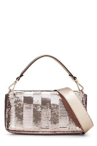 Fendi,  Pink Sequin Convertible Baguette Medium, Pink